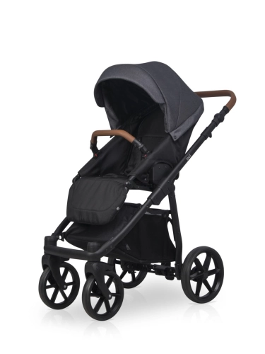 Riko Basic Idol 04 Anthracite Bērnu ratiņi 2in1