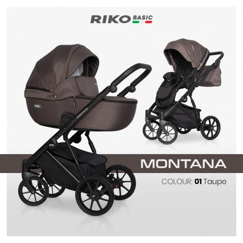 Riko Basic Montana 01 Taupe Детская коляска 2 в 1