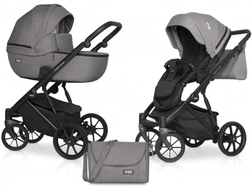 Riko Basic Montana 04 Onyx Bērnu rati 2 in 1