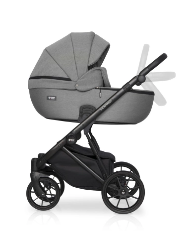 Riko Basic Montana 04 Onyx Bērnu rati 2 in 1