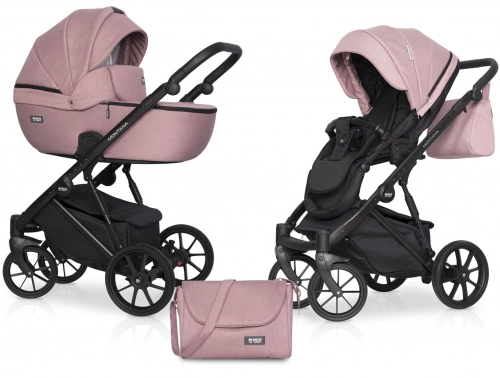 Riko Basic Montana 05 Flamingo Bērnu rati 2 in 1