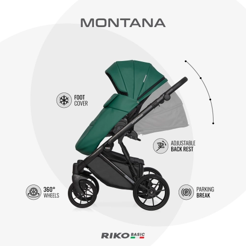 Riko Basic Montana Ecco 18 Camel Детская коляска 2 в 1