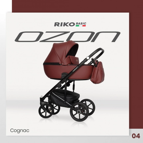 Riko Basic Ozon 04 Cognac Bērnu rati 2 in 1