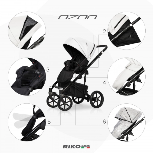 Riko Basic Ozon 07 Cream Детская коляска 2 в 1