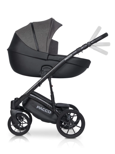 Riko Basic Pacco 04 Carbon Bērnu rati 2 in 1