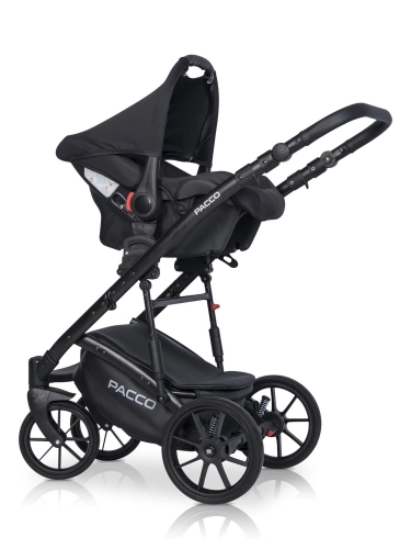 Riko Basic Pacco 04 Carbon Bērnu rati 2 in 1