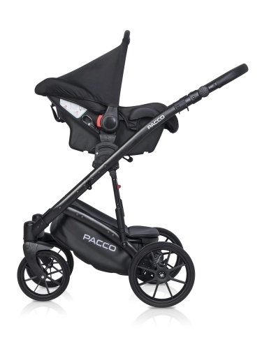 Riko Basic Pacco 04 Carbon Bērnu rati 2 in 1