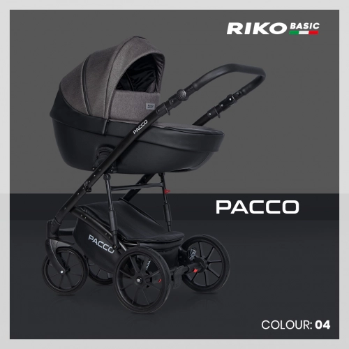 Riko Basic Pacco 04 Carbon Bērnu rati 2 in 1