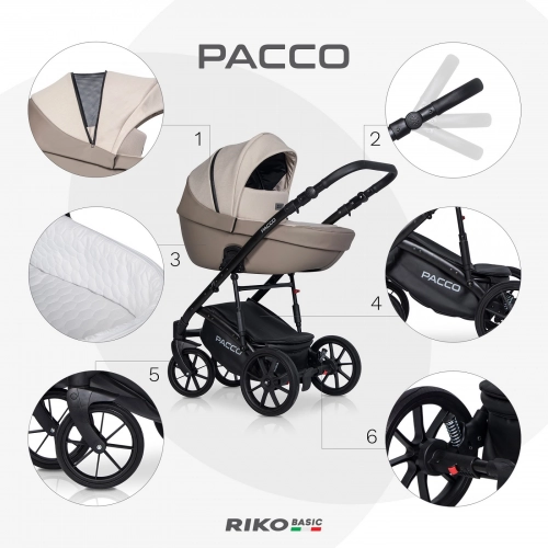 Riko Basic Pacco 06 Latte Детская коляска 2 в 1