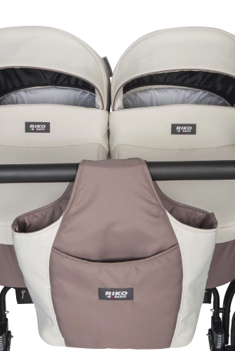 Riko Basic Saxo 03 Latte Коляска для двойняшек 2in1