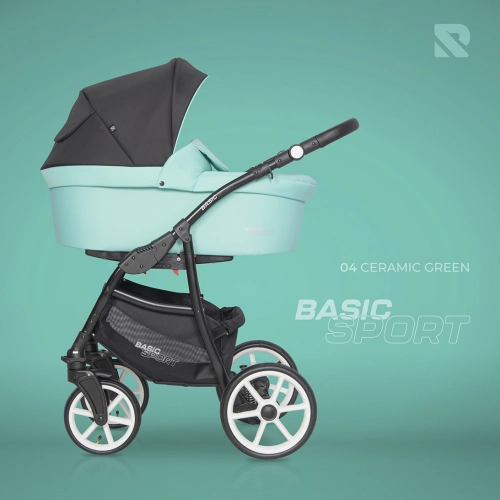 Riko Basic Sport Ceramic Green Bērnu rati 2 in 1