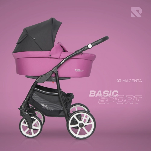 Riko Basic Sport Magenta Bērnu rati 2 in 1