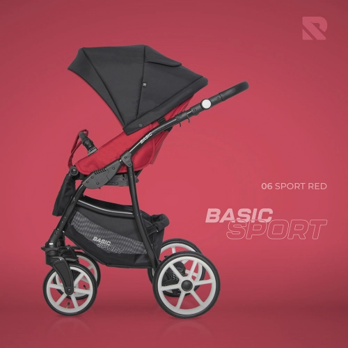 Riko Basic Sport Sport Red Bērnu rati 2 in 1