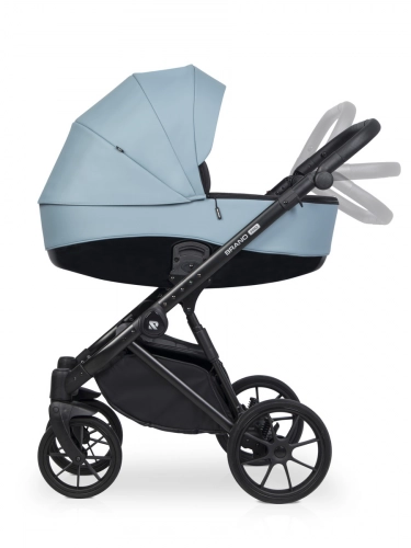 Riko Brano Pro Crystal Blue Bērnu rati 2 in 1