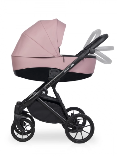 Riko Brano Pro Energy Pink Bērnu rati 2 in 1