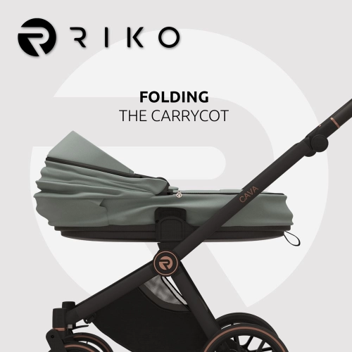 Riko Cava 12 Sage Детская коляска 2 в 1