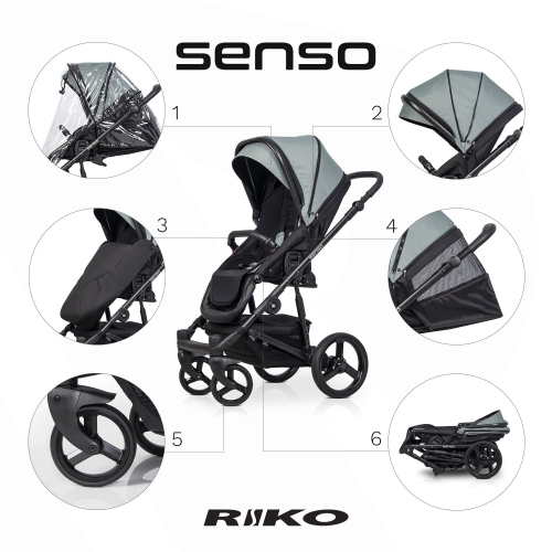 Riko Senso Lagoon Bērnu rati 2in1