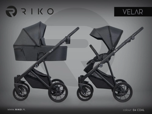 Riko Velar 04 Coal Bērnu rati 2in1