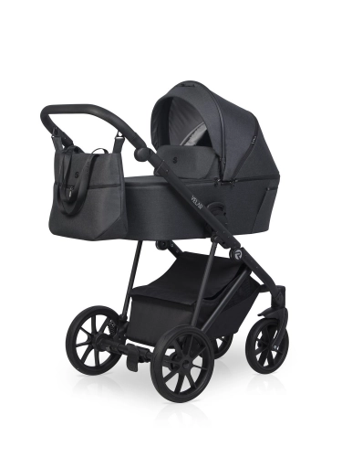 Riko Velar 04 Coal Bērnu rati 2in1
