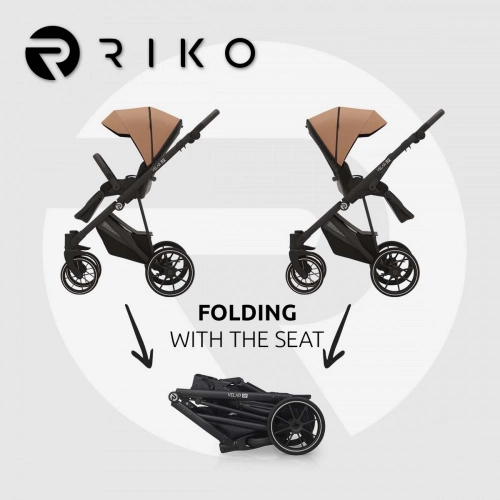 Riko Velar Up 03 Camel Bērnu rati 2in1