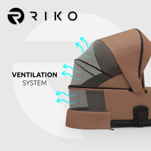 Riko Velar Up 03 Camel Bērnu rati 2in1
