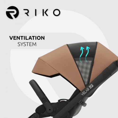 Riko Velar Up 03 Camel Bērnu rati 2in1