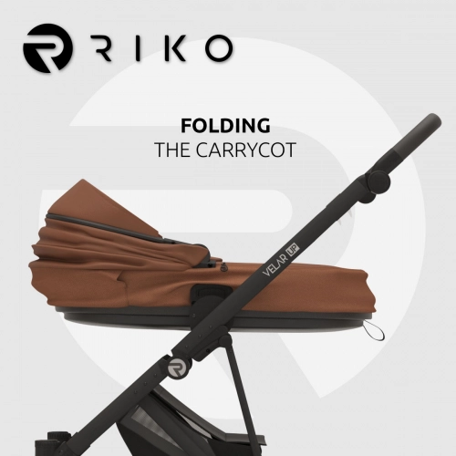 Riko Velar Up 04 Cognac Bērnu rati 2in1