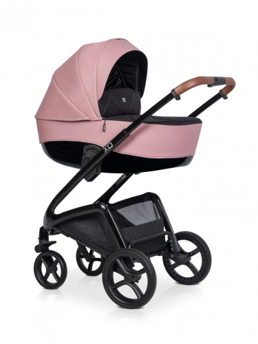 Riko XD Black Line Energy Pink Bērnu rati 2in1