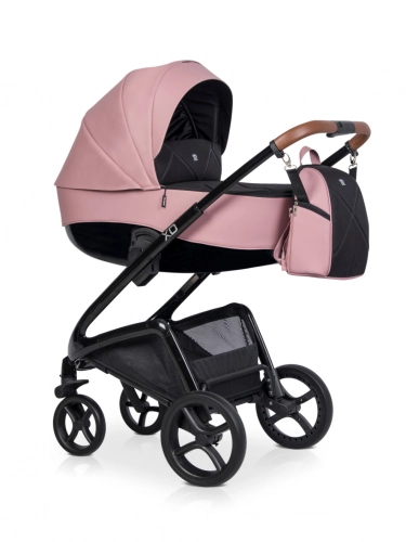 Riko XD Black Line Energy Pink Bērnu rati 2in1