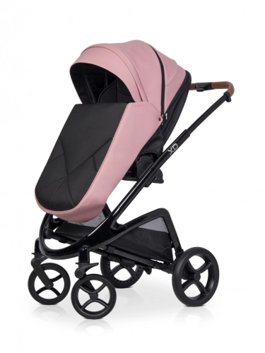Riko XD Black Line Energy Pink Bērnu rati 2in1