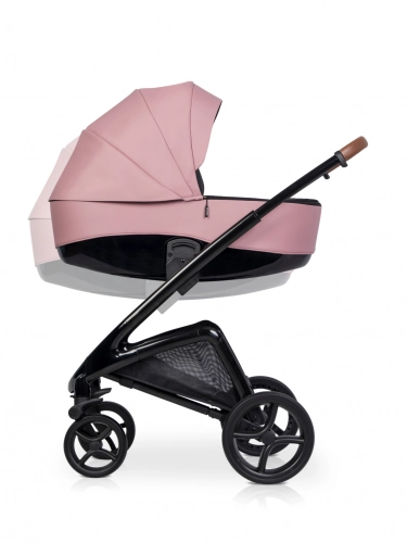Riko XD Black Line Energy Pink Bērnu rati 2in1
