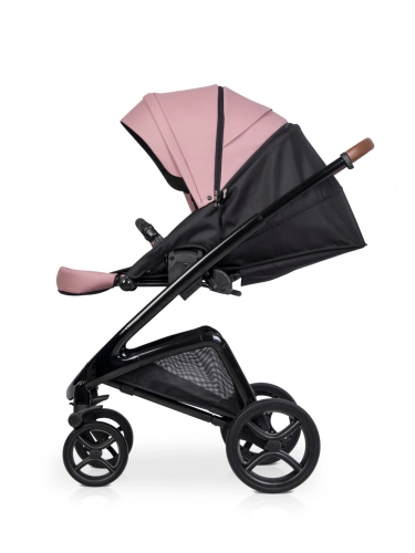 Riko XD Black Line Energy Pink Bērnu rati 2in1