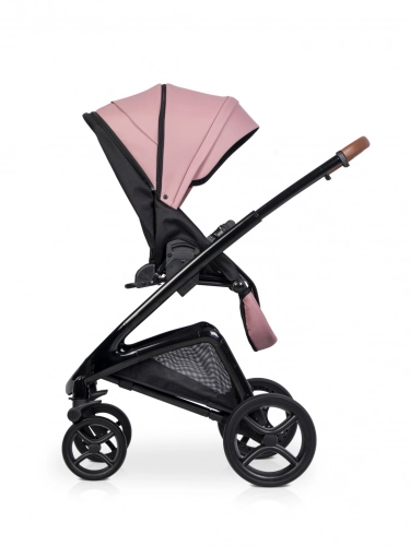 Riko XD Black Line Energy Pink Bērnu rati 2in1