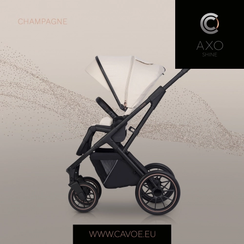 Cavoe Axo Shine Champagne Bērnu rati 2in1