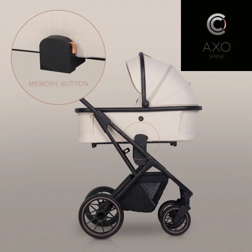 Cavoe Axo Shine Champagne Bērnu rati 2in1