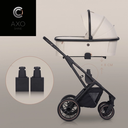 Cavoe Axo Shine Champagne Bērnu rati 2in1
