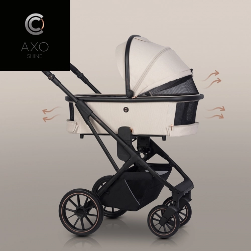 Cavoe Axo Shine Champagne Bērnu rati 2in1