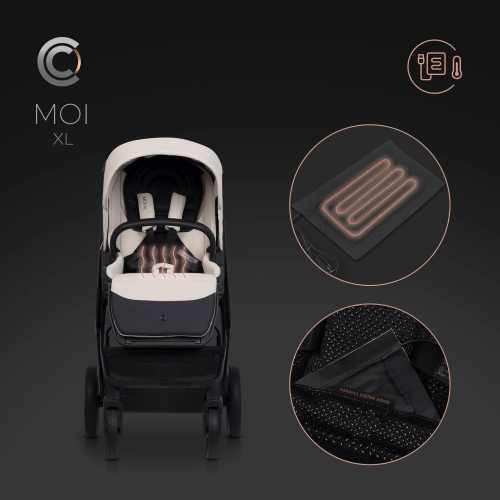 Cavoe Moi XL Ecru Bērnu rati 2in1