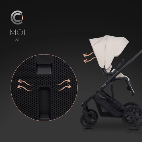 Cavoe Moi XL Ecru Bērnu rati 2in1