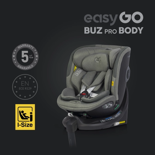 EasyGo Buz Pro 0-13 kg un EasyGo Buz Pro Body 0-36 kg Greener Bērnu autosēdeklis 2in1