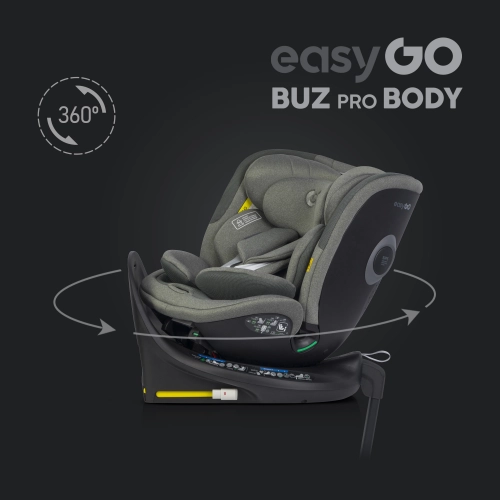 EasyGo Buz Pro 0-13 kg un EasyGo Buz Pro Body 0-36 kg Greener Bērnu autosēdeklis 2in1