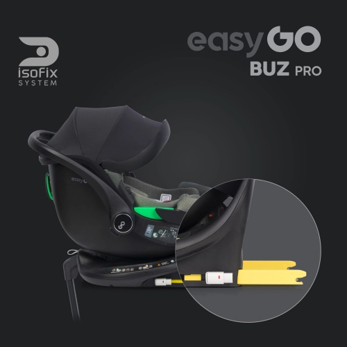 EasyGo Buz Pro 0-13 kg un EasyGo Buz Pro Body 0-36 kg Greener Bērnu autosēdeklis 2in1