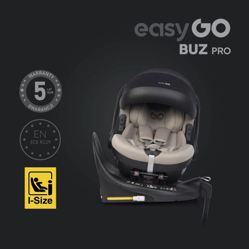 EasyGo Buz Pro 0-13 kg un EasyGo Buz Pro Body 0-36 kg Taupe Bērnu autosēdeklis 2in1