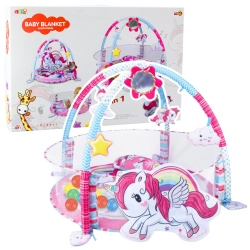 Baby Play Mat Ball Pool 3in1 Unicorn Pink