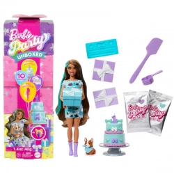 Barbie Party Unboxed Reveal - Brunette lelle JFG72