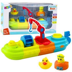 Bath Toy Ship Boat Colorful Crane Hook Duck Turtle