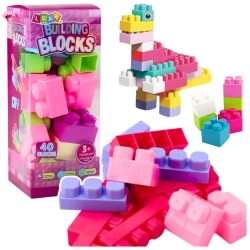 Blocks In Box Large Construction Set Colorful 40pcs.