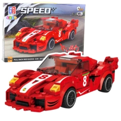 Construction Blocks Car Robot 2in1 Red Drive 341 pcs.