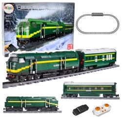 Construction Blocks Electric Train RC Train Remote Controlled 2086 pcs.