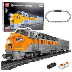 Construction Blocks Gray-Yellow Remote Controlled Train RC 1751 pcs.
